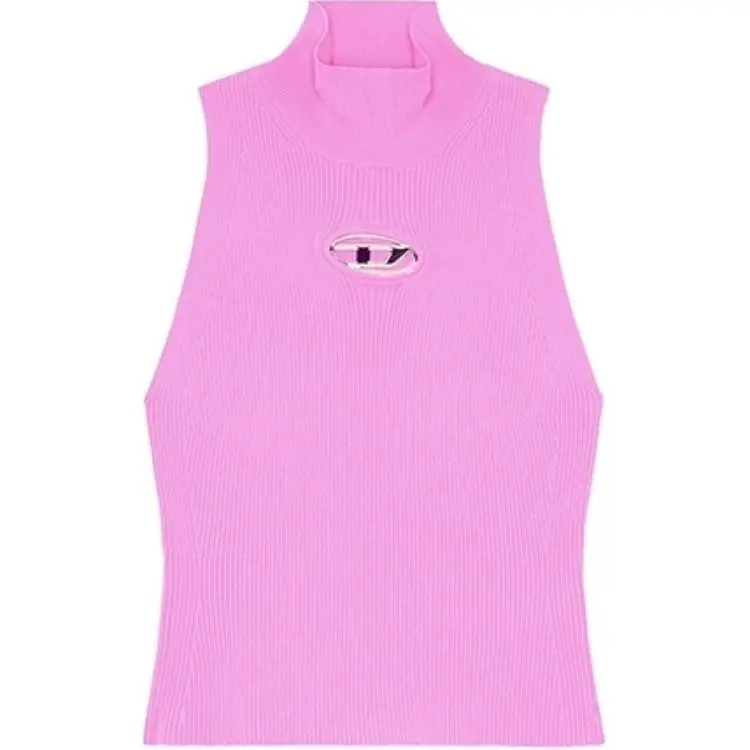 DIESEL M Onervax Ribbed Knit Turtleneck Top