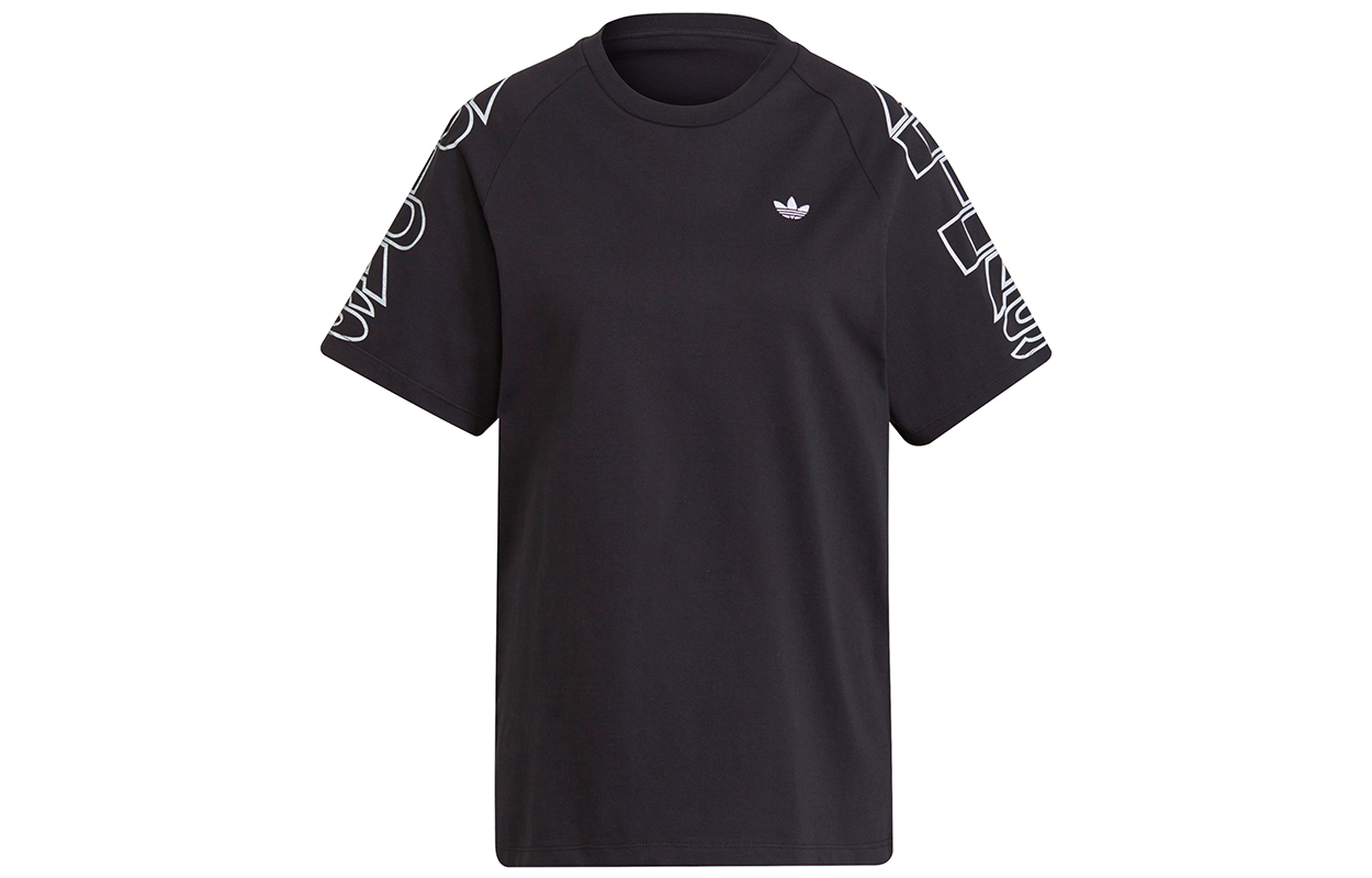 Женская футболка adidas originals Loose Tee (черная) — фото 1