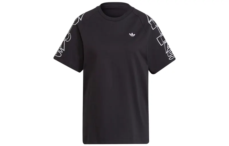 Adidas Originals Raglan Sleeve T Shirt Women's Black