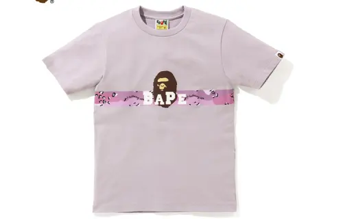 A BATHING APE Head Series T Shirts Women's Crew Neck Moderate Straight Fit