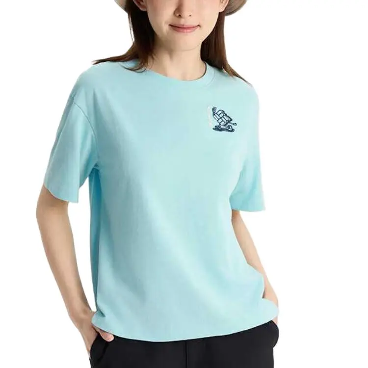Columbia T-Shirt Women's Ocean Blue 325