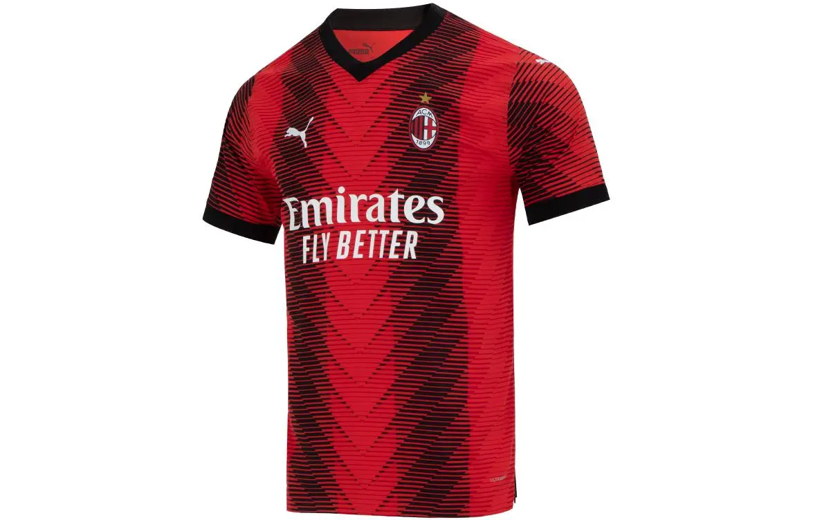 PUMA AC Milan Soccer Jerseys Men's Red Moderate
