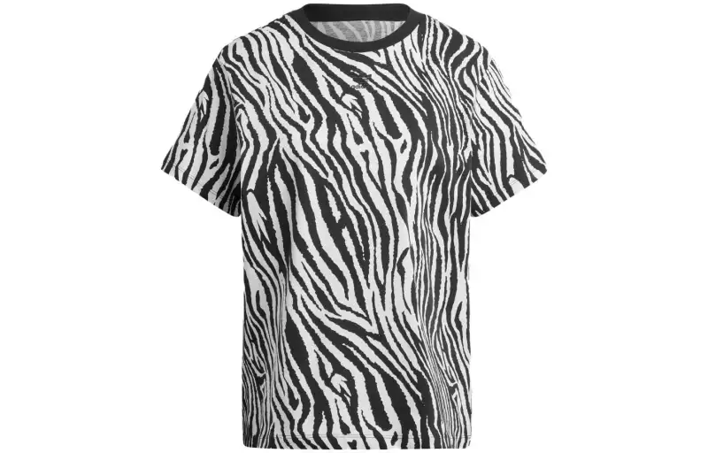 Adidas Originals T Shirts Women's Cloud White Crew Neck Moderate Straight Fit