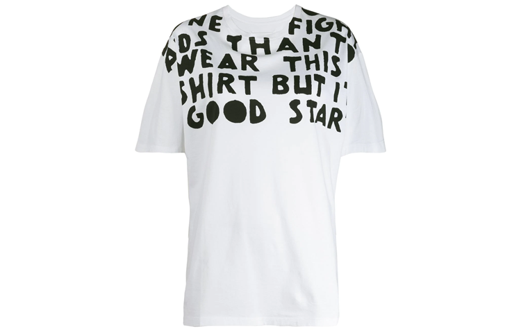 Maison Margiela Oversized Slogan Print T-shirt