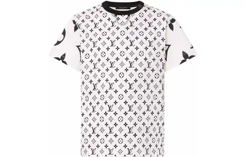 LOUIS VUITTON New Quarterly Products Of LV T Shirts Women's White Crew Neck Moderate