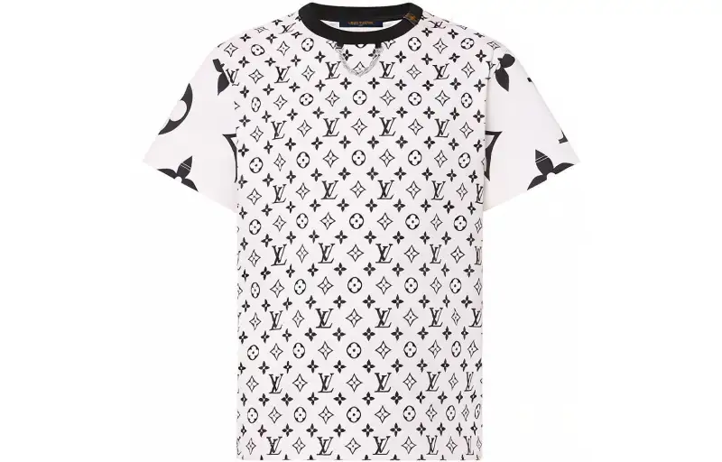 LOUIS VUITTON New Quarterly Products Of LV T Shirts Women's White Crew Neck Moderate