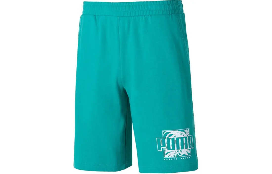 PUMA Casual Shorts Men's Blue Green