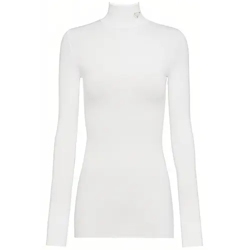PRADA T Shirts Women's White Turtleneck Moderate