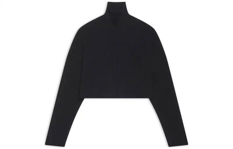 Balenciaga FW22 Loose Fit Sweater Women's Black