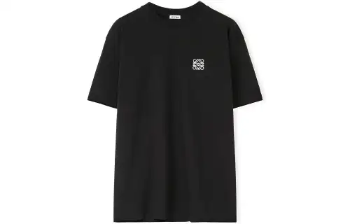 LOEWE Drop Shoulder Sleeve T Shirt Women's Black