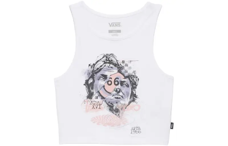 Vans Broken Fitted Tank Top Women's White