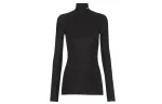 PRADA T Shirts Women's Black Turtleneck Straight Fit