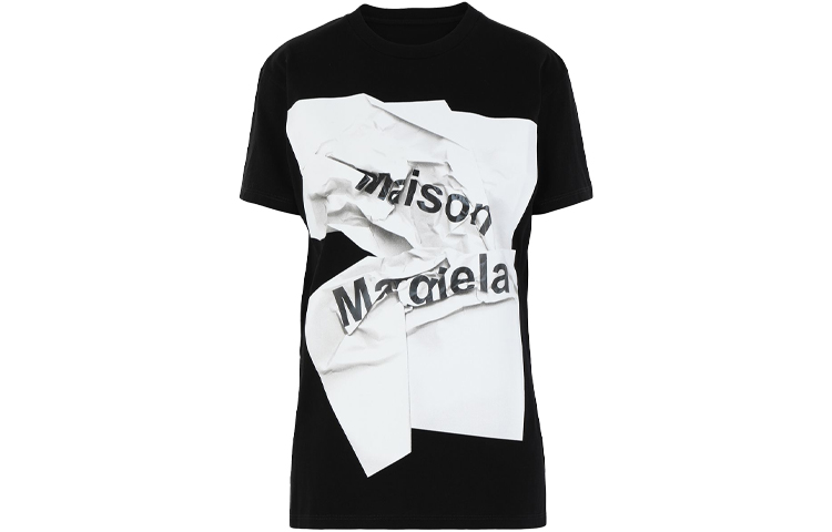 Женская футболка Maison Margiela SS21 (черная)