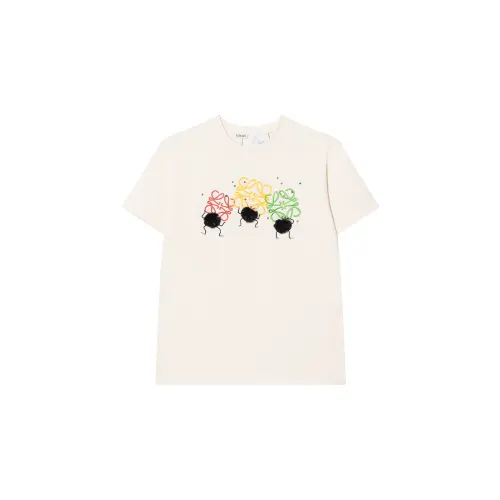 LOEWE Drop Shoulder Sleeve T Shirt Women's Ecru