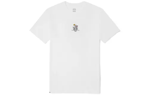 Vans T Shirts Women's White Crew Neck Moderate Mock Two Piece
