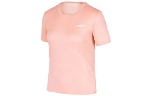 Skechers Basic Sports Collection T Shirts Women's Crew Neck Moderate Straight Fit