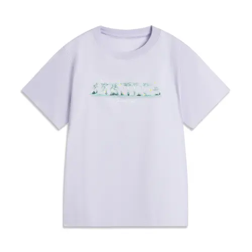 Li Ning Sports Trendy Collection T Shirt Women's Naughty Purple