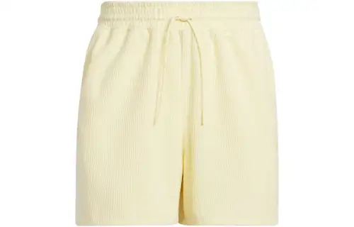 Adidas Originals Basketball Shorts Men's Yellow Moderate Straight Fit Pants
