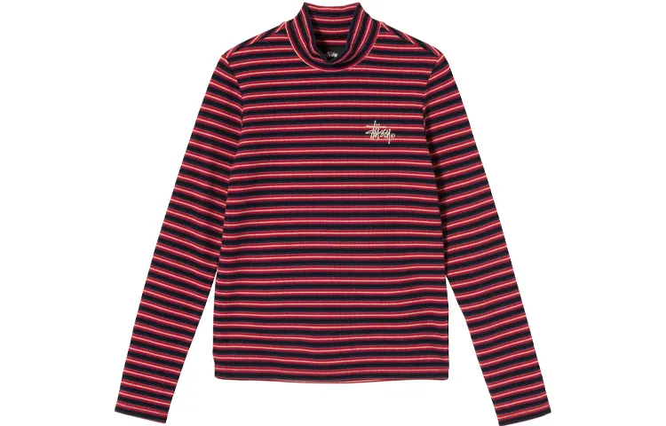 Stussy T Shirts Women's Turtleneck Moderate Straight Fit