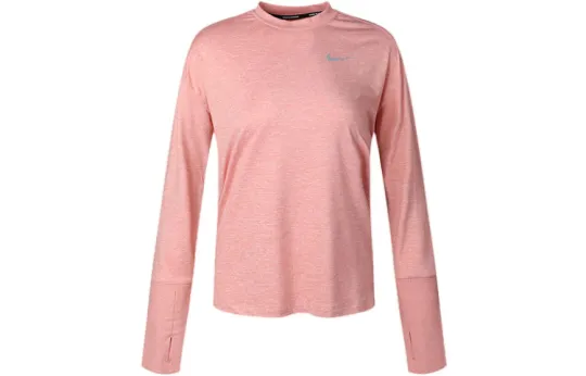 Nike Drop Shoulder Sleeve Running T Shirt Women's Quartz Pink