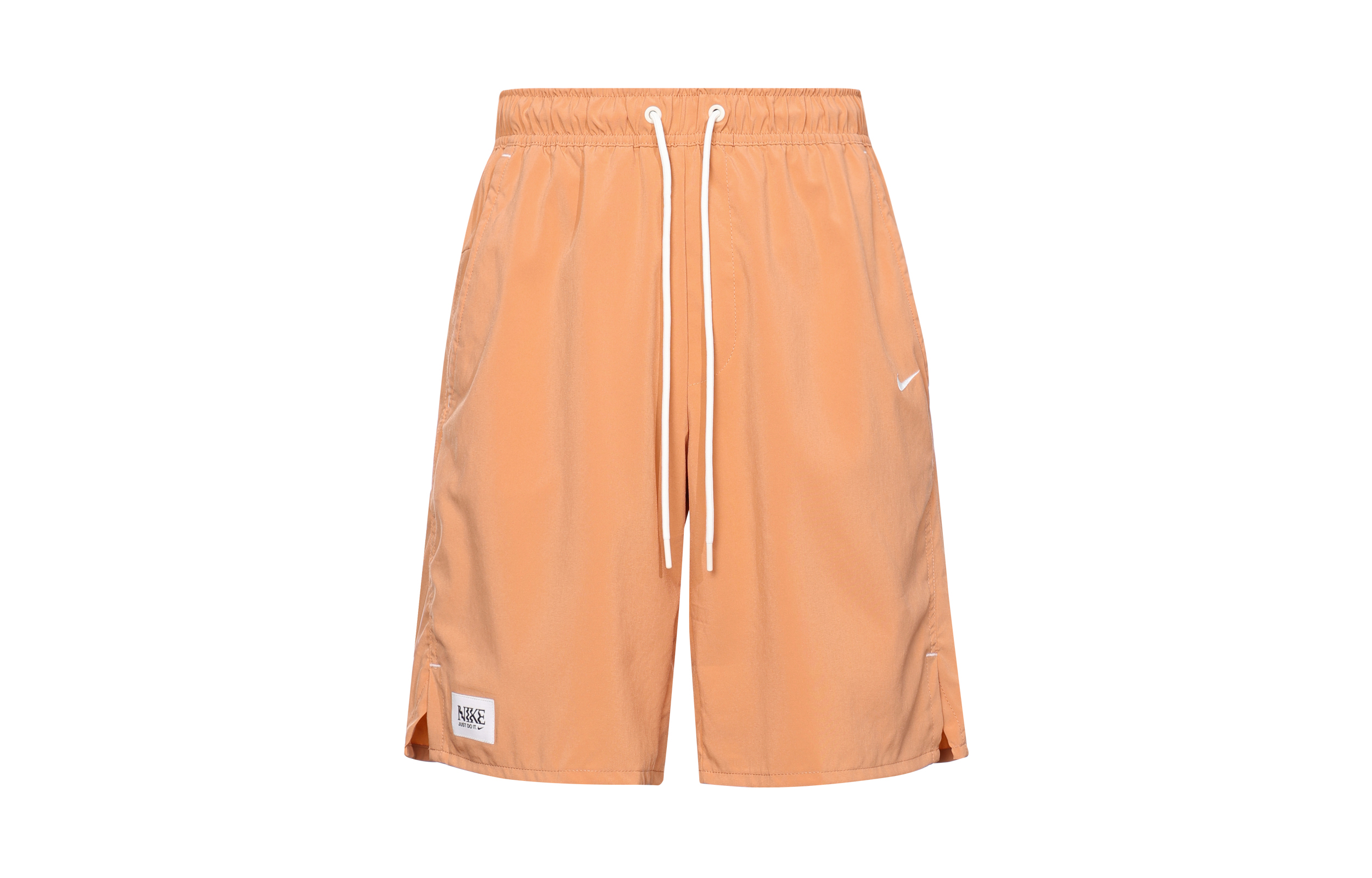 Nike Dri-FIT solid color quick-drying woven unlined sports shorts men's amber brown