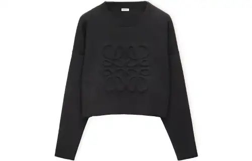 LOEWE Anagram motif Cropped Jumper