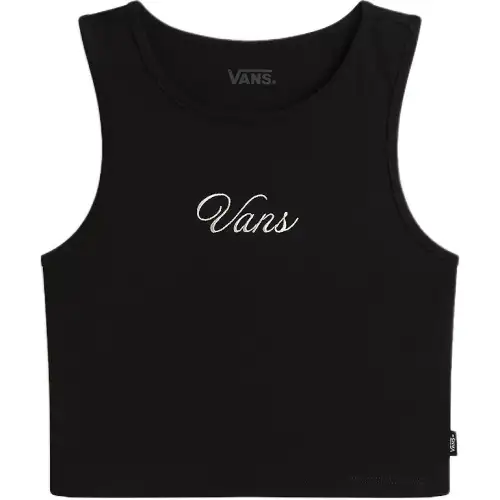 Vans Tank Tops Women's Black Crew Neck Moderate Other