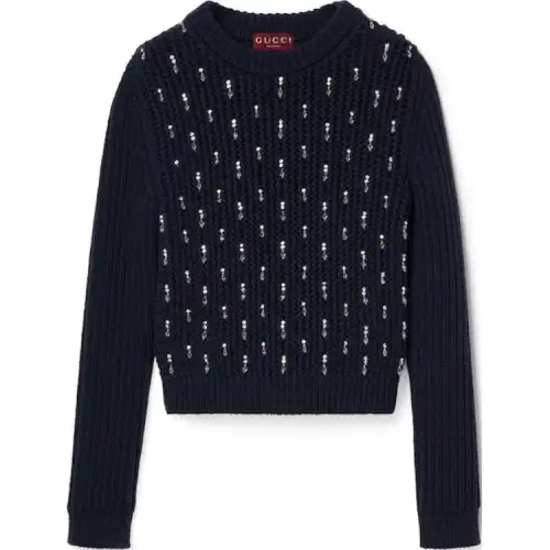 GUCCI Sweater Women's Marine Blue