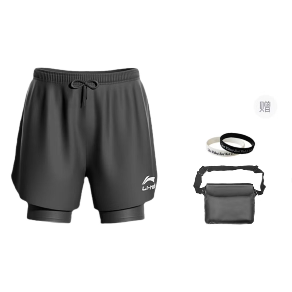 Li Ning Sports Shorts Unisex Black