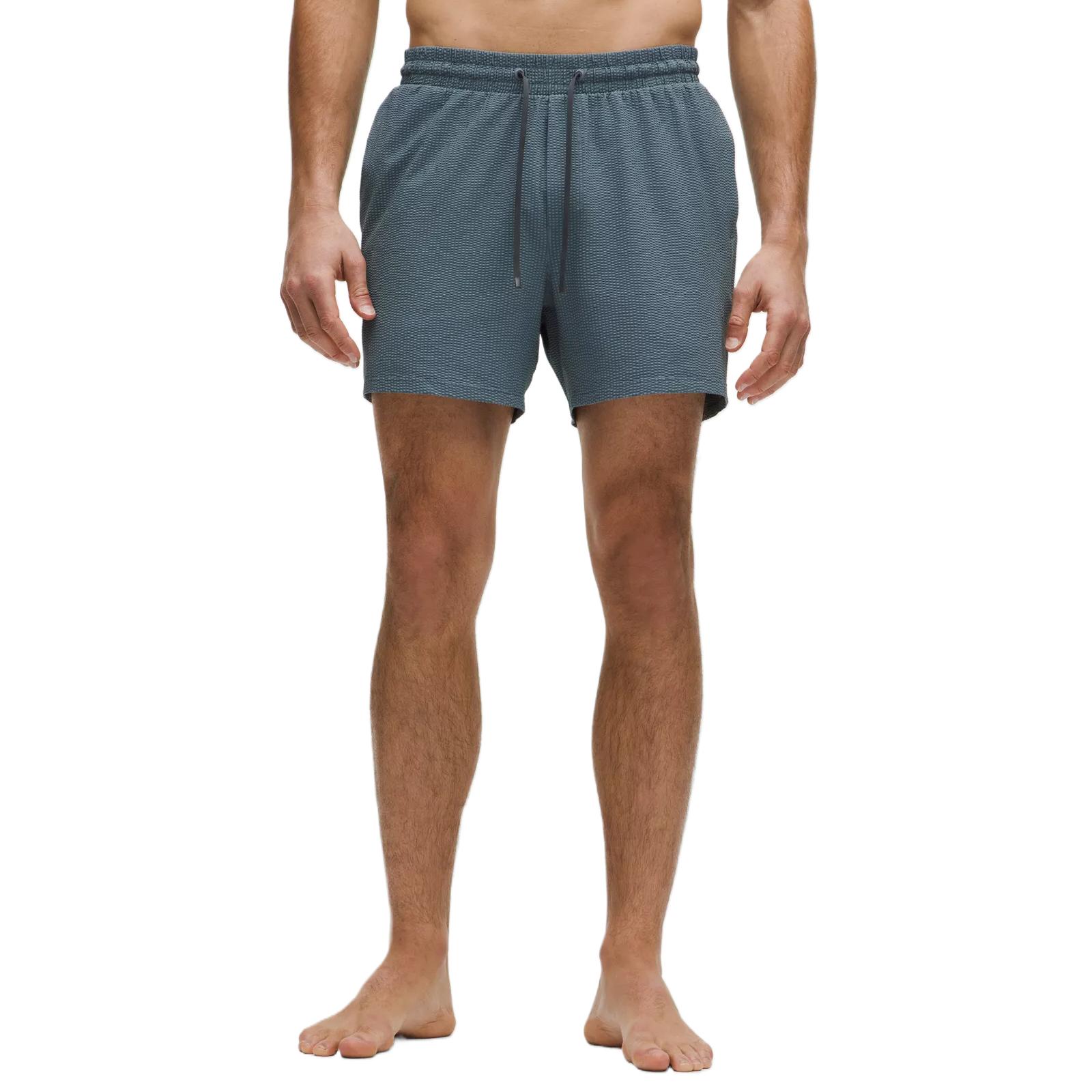 Lululemon Textured Swim Short Linerless Sports Shorts 5′ Men’s