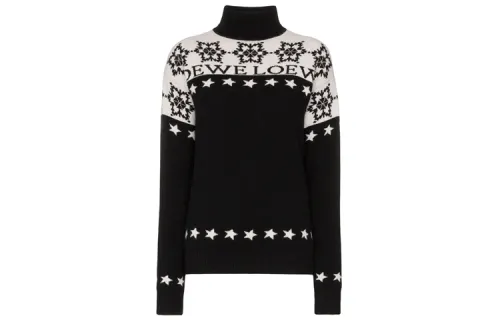 LOEWE Sweaters Women's Black Turtleneck Moderate A Line