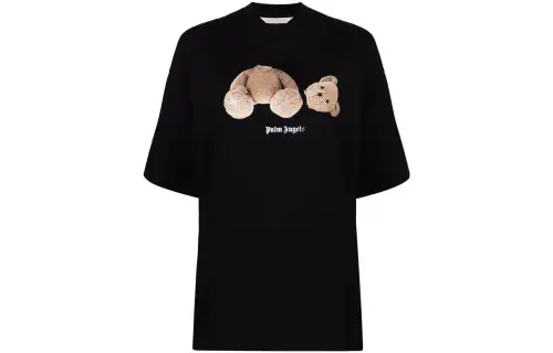 PALM ANGELS Women'ss Bear Loose T Shirt Black/Brown