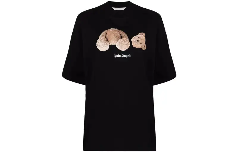 PALM ANGELS Women'ss Bear Loose T Shirt Black/Brown