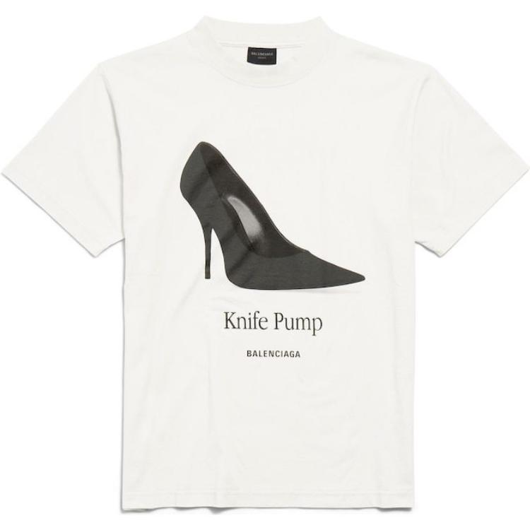 Balenciaga Graphic Printed Crewneck T Shirt