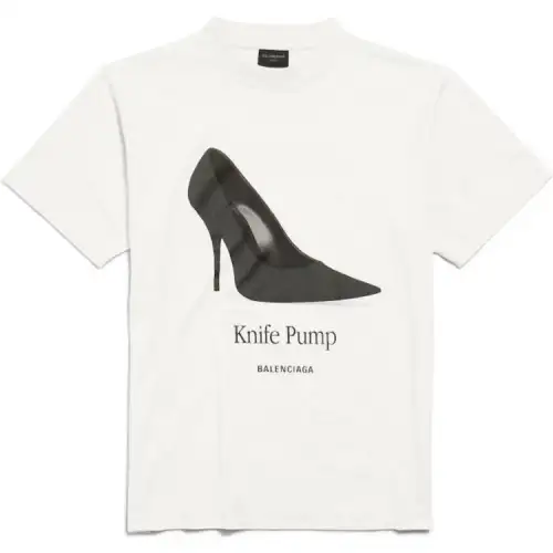 Balenciaga Graphic Printed Crewneck T Shirt