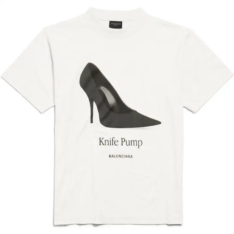 Balenciaga Graphic Printed Crewneck T Shirt