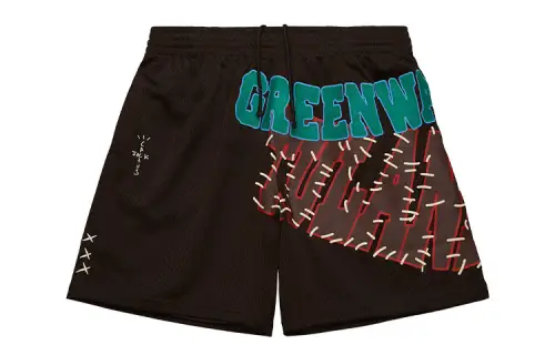Travis Scott x Mitchell & Ness Sports Shorts Unisex Brown