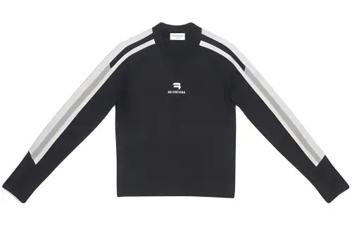 Balenciaga T Shirts Women's Black V Neck