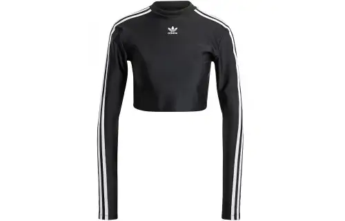 Adidas Originals 3 Stripes Cropped T shirt