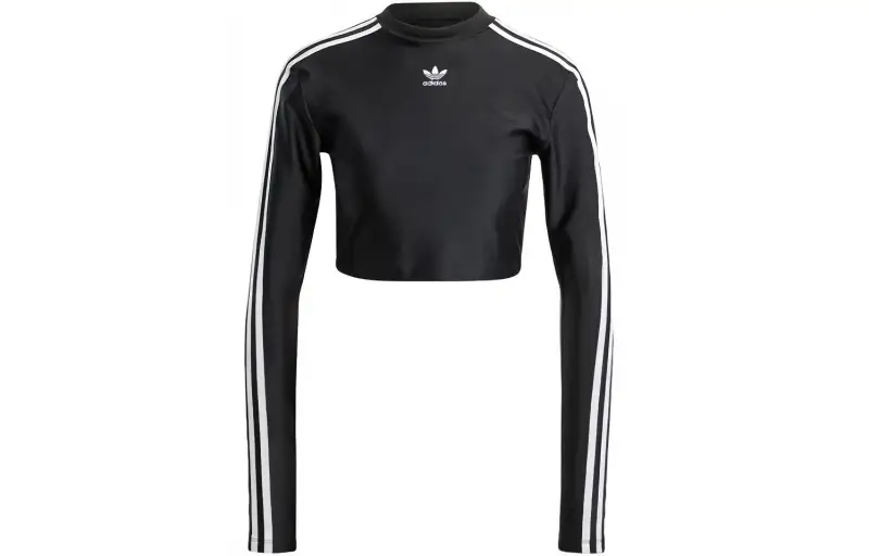 Adidas Originals 3 Stripes Cropped T shirt