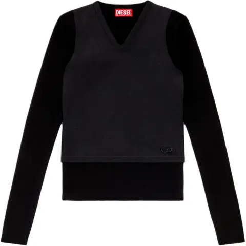 Diesel M-Rosel Knitted V-Neck Top