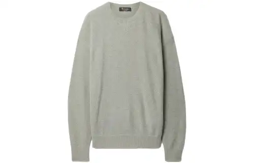 Loro Piana Sweaters Women's Gray Green Crew Neck Moderate Other