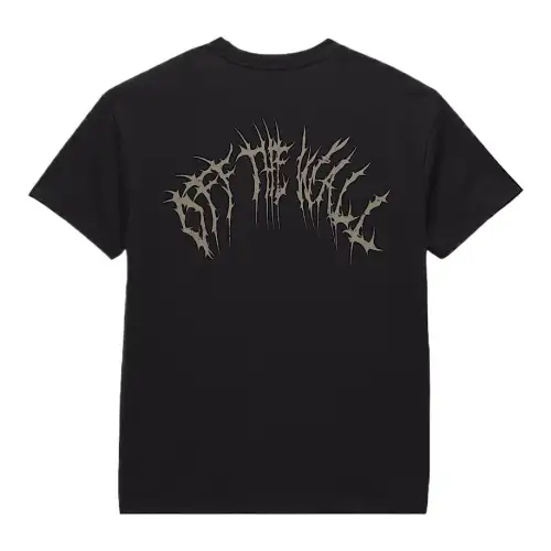 Vans T Shirts Women's Black Crew Neck Moderate Straight Fit