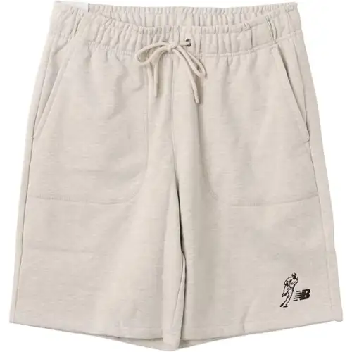 New Balance Shohei Ohtani Comfortable Versatile Baseball Solid Color Shorts Unisex Oats Heather