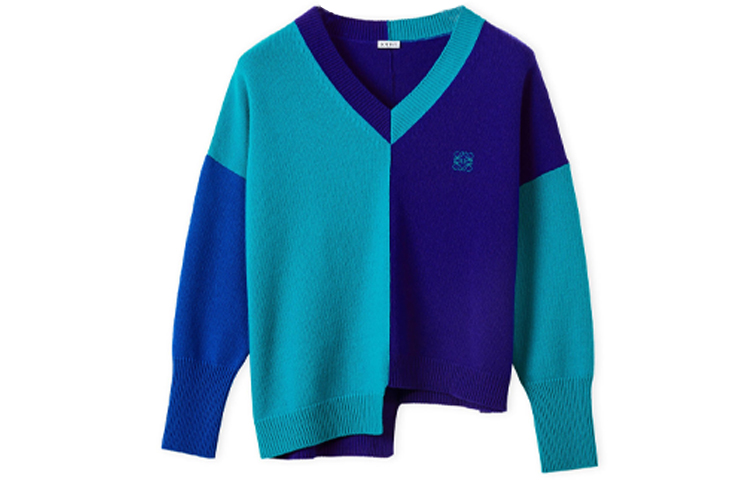 LOEWE FW21 Loose Fit Sweater Women's Blue