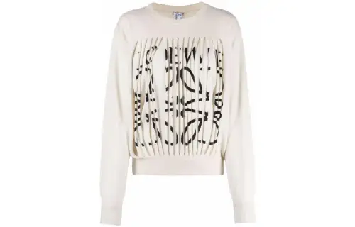 LOEWE Sweaters Women's White Crew Neck Other