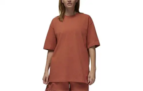 Jordan ESSENTIALS Drop Shoulder Sleeve T Shirt Women's Light Brown