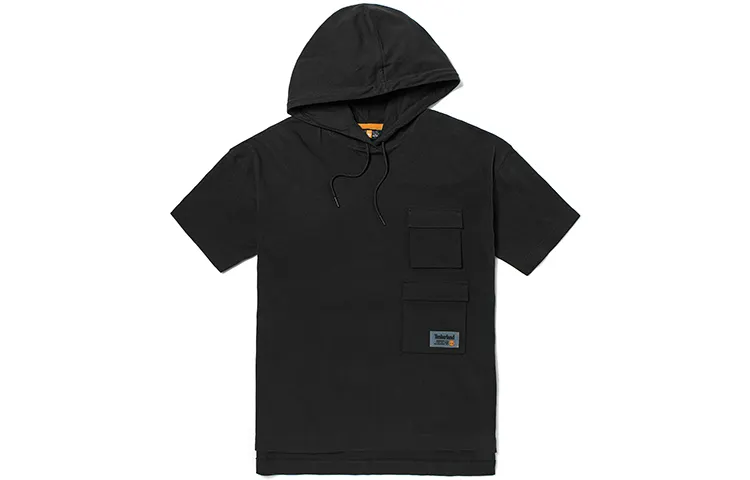 Timberland T Shirts Women's Black Hooded Moderate Straight Fit