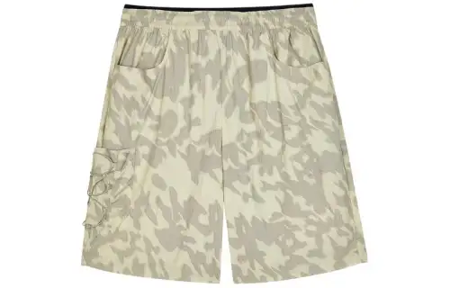 Skechers Casual Shorts Men's All Over Print Mineral Beige Brown