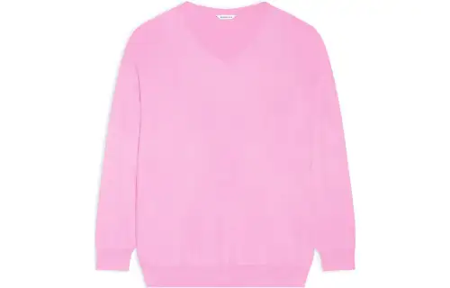 Balenciaga V Neck Oversize Knit Sweater
